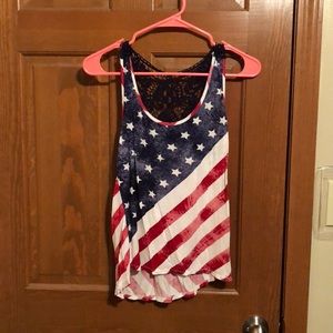 American flag tank